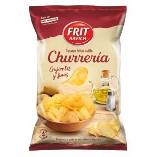 CHIPS CHURRERIA MED SALT 36G -10stk